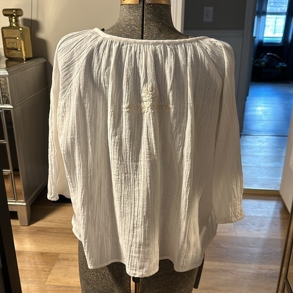 House Of Harlow 1960 women’s white boho flowy blouse size small - Picture 4 of 10